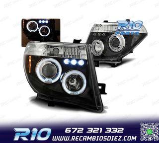 FAROS NISSAN NAVARA 04-09 PATHFINDER 05-10 OJOS ANGEL LED NE