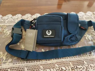Marsupio Unisex GianMarcoVenturi Blu Nuovo