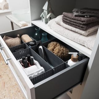 Set di 6 separatori flessibili per cassetti Compactor, polipropilene, taglia