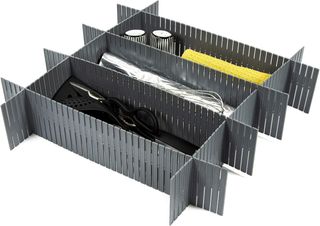 Set di 6 separatori flessibili per cassetti Compactor, polipropilene, taglia