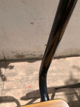 Juego de 2 sillas vintage madera y metal