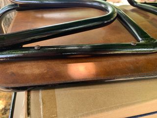 Juego de 2 sillas vintage madera y metal