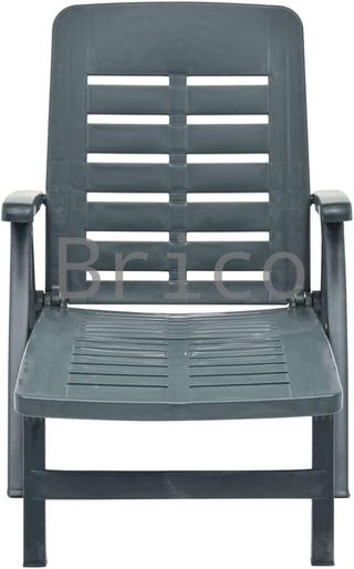 Tumbona Plegable Smeraldo con Ruedas Verde