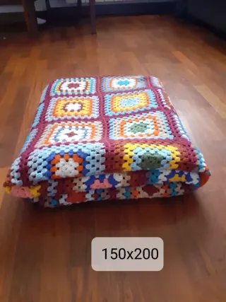 Coperta patchwork fatta a mano