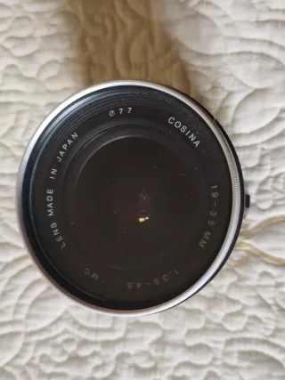 Cámara Canon EOS 5 + 2 objetivos Cosina