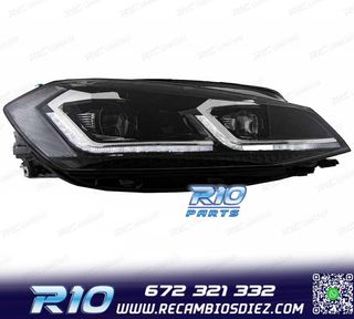 FAROS FULL LED DINAMICOS VOLKSWAGEN VW GOLF 7.5 17-19 LOOK R