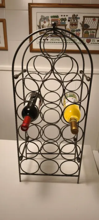 Botellero Metálico  gris