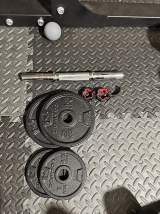 Set Pesas y Mancuernas Domyos Ajustables