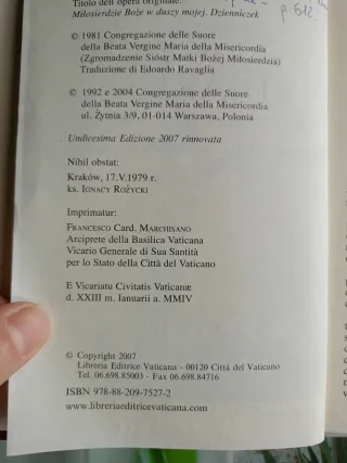 Diario. La misericordia divina nella mia anima