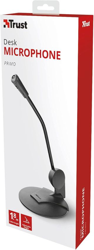 Trust Primo Micrófono PC con Cable 180 cm, Conexió
