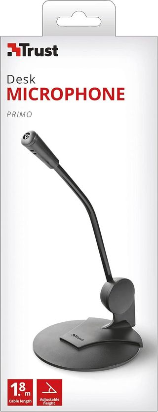 Trust Primo Micrófono PC con Cable 180 cm, Conexió