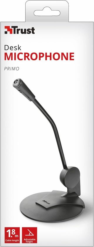 Trust Primo Micrófono PC con Cable 180 cm, Conexió