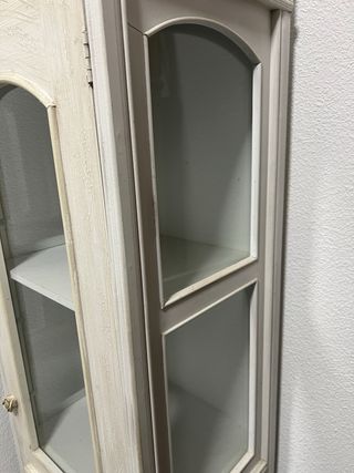 Vitrina alta madera y cristal