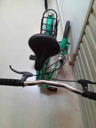 Bicicleta Paseo Plegable Verde.