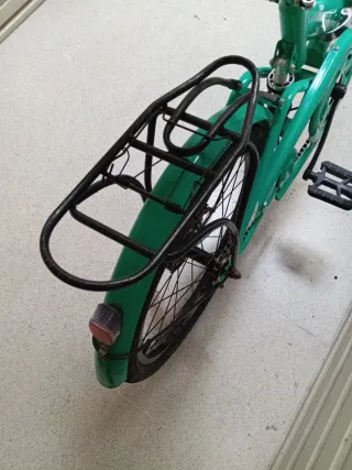 Bicicleta Paseo Plegable Verde.