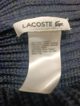 Cuello Lacoste Hombre Azul/Gris
