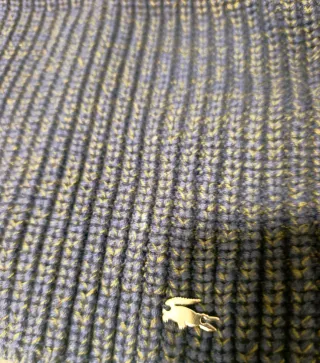 Cuello Lacoste Hombre Azul/Gris