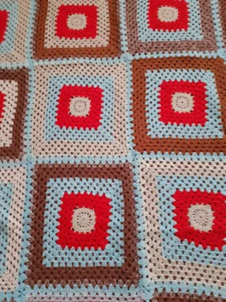 Coperta patchwork fatta a mano