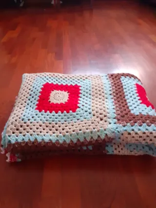 Coperta patchwork fatta a mano