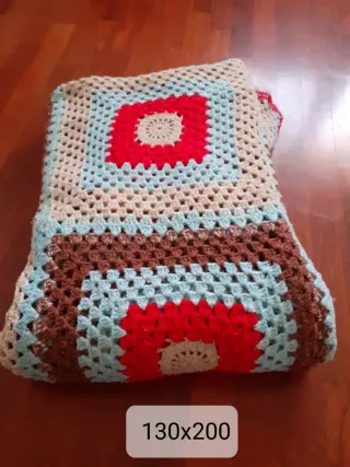 Coperta patchwork fatta a mano