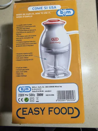 Tritatutto Elettrico Easy Food BJM