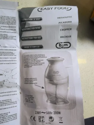 Tritatutto Elettrico Easy Food BJM