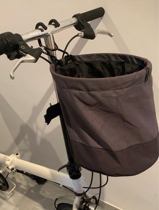 Cesta plegable Decathlon para bici