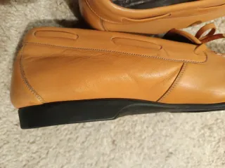 Zapatos italianos de piel naranja T38