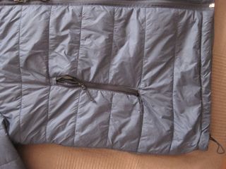 Chaqueta t 3XL acolchada azul grisáceo