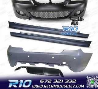 KIT CARROCERIA BMW E60 03-07 LOOK M5 PDC SRA DOBLE SALIDA +