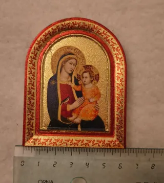 Quadretto immagine sacra Madonna con Bambino