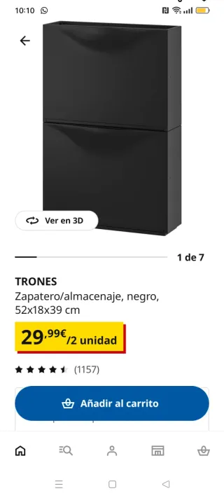 4 Zapateros IKEA TRONES Rojo