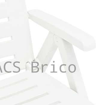 Tumbona Plegable Smeraldo con Ruedas Blanca