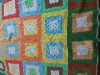 Coperta patchwork fatta a mano