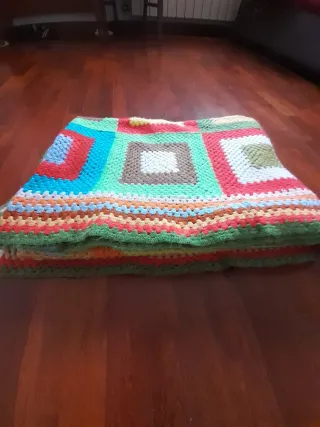 Coperta patchwork fatta a mano