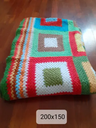 Coperta patchwork fatta a mano