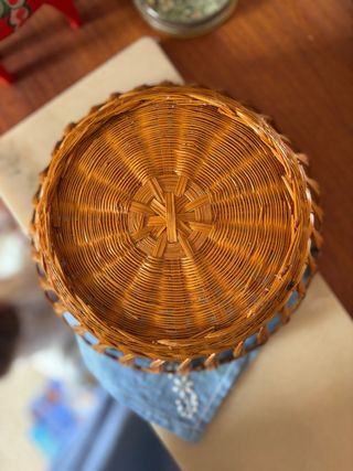 Frutero mimbre vintage