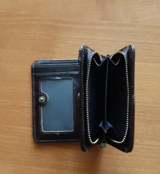 Portafoglio uomo in pelle nera