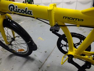 Bicicleta Plegable con pinchazo Moma Bikes