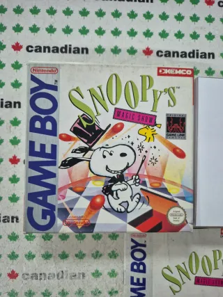 Snoopy's Magic Show Game Boy