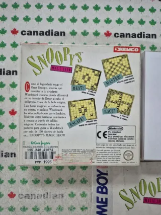 Snoopy's Magic Show Game Boy