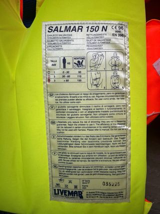 Chaleco salvavidas naranja