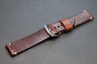 Correa reloj cuero artesanal hecha a mano 20mm 22m