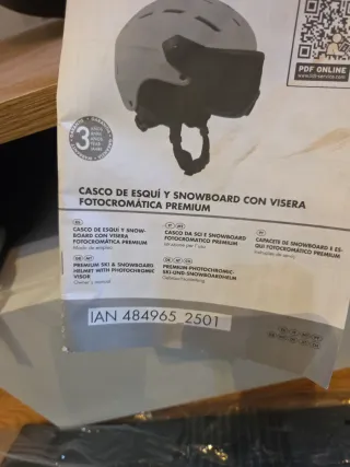 Casco esquí/snowboard con visera fotocromática