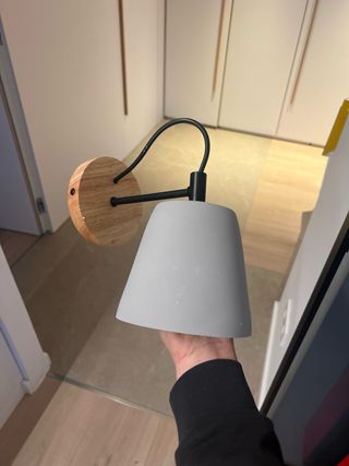 Aplique de pared Cemento y Madera