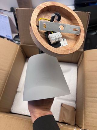 Aplique de pared Cemento y Madera