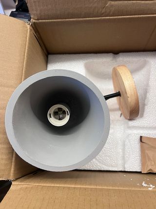 Aplique de pared Cemento y Madera