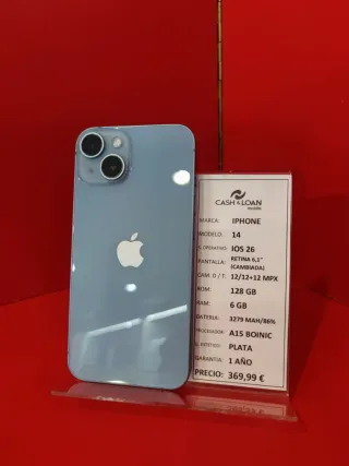 iPhone 14 128GB Azul