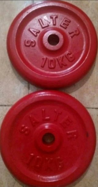 PESAS 2 DISCOS SALTER DE 10KG DE 30MM