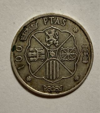 Moneda de plata 100 Pesetas 1966 66.
